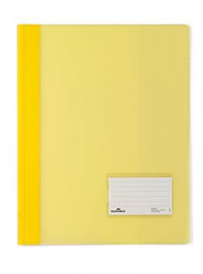DURABLE Hunke & Jochheim Schnellhefter DURALUX®, transluzente Folie, für A4 Überbreit, 280x332mm, gelb