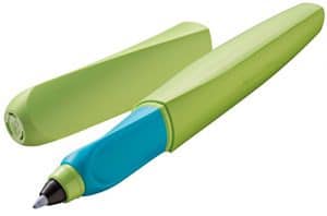 Pelikan 959791 Twist Tintenroller universell für Rechts- und Linkshänder, grün/blau